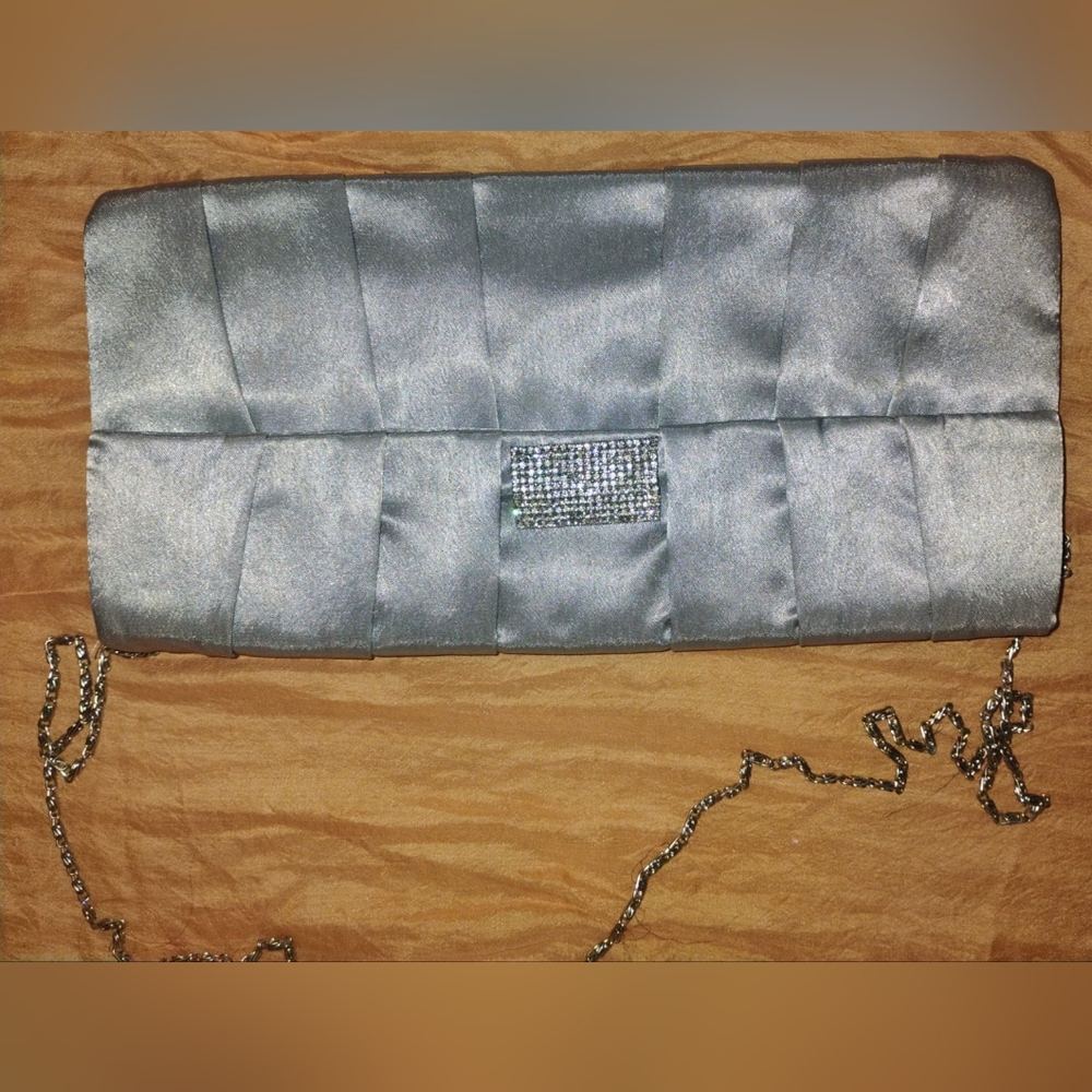 Elegant Silver Clutch Bag